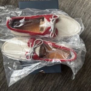 Sperry Authentic Original™ 2-Eye Boat Shoe red/white sz 11Nwt